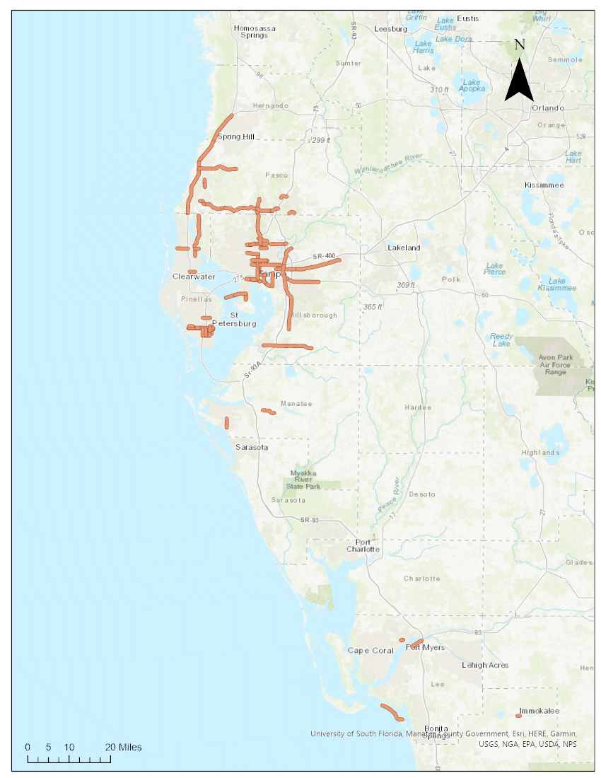 map for lighting inventory (2012-2020)